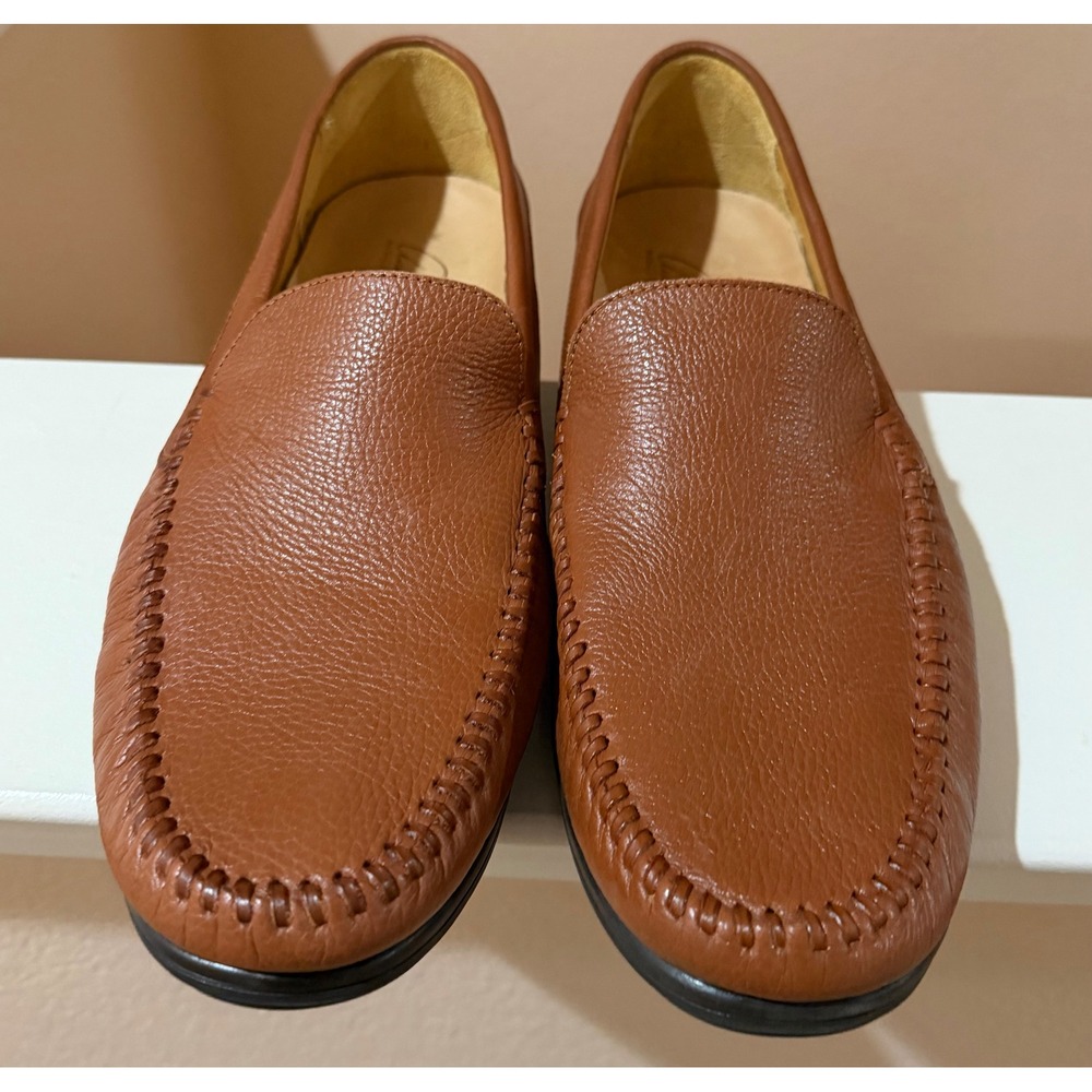 Arnold Palmer Leather Augusta Men's Loafers Brown Slip On Shoes 12M Comfort
